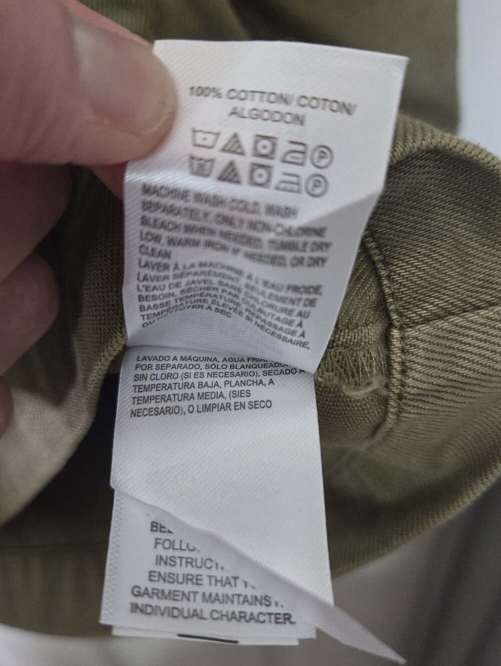 Lucky Brand Olive Green Utility Chore Jacket with Drawstring Waist Size Medium - Picture 7 of 8